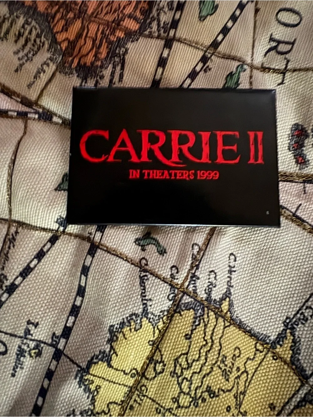 CARRIE II Movie Promo Pin - Black & Red Graphic